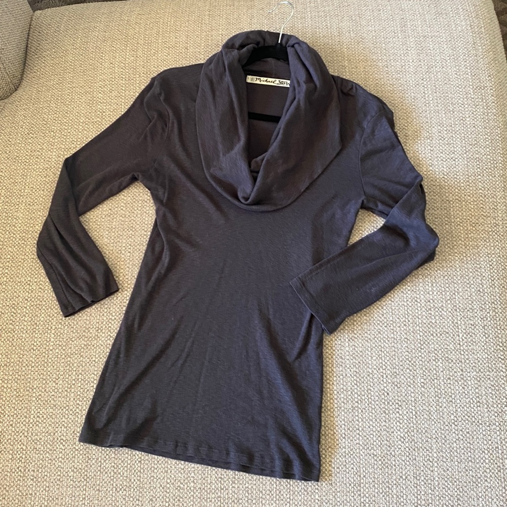 Michael Stars Long Sleeve Cowl Neck Top. OS.